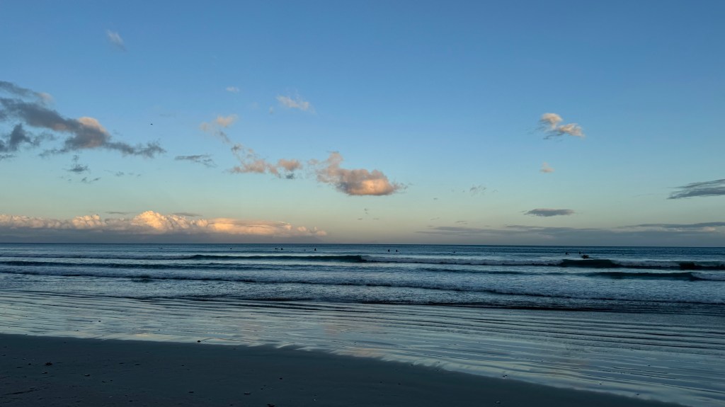 Learn to Surf Cape Town: Muizenberg beach at sunset